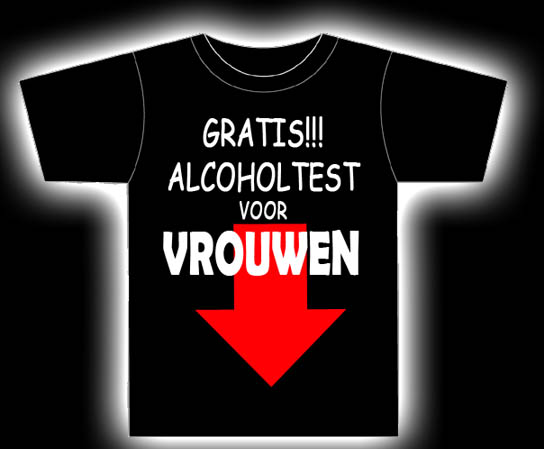 FunShirt "GRATIS ALCOHOLTEST"